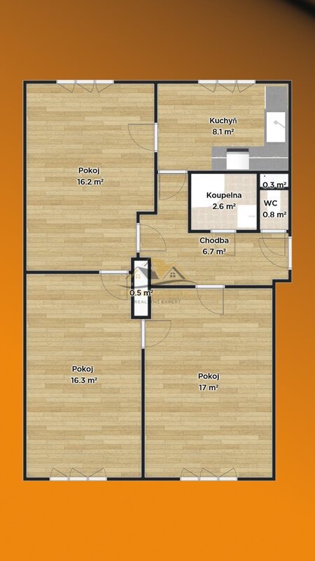 Útulný byt 3+1 (80 m²) v Hrušovanech nad Jevišovkou – ideální domov pro rodinu