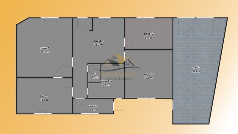 Rodinný dům s velkým potenciálem k rekonstrukci – Hrušovany nad Jevišovkou, ul. Zahradní